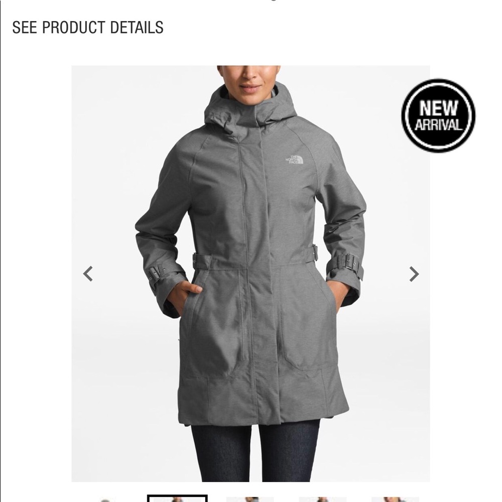 The North Face, knee length, all-weather coat